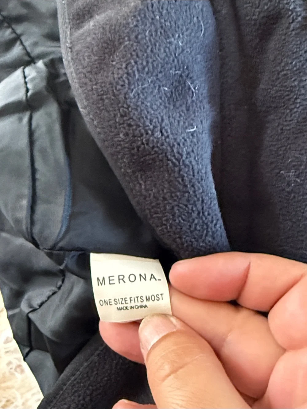 Merona Black Fleece Bucket Hat